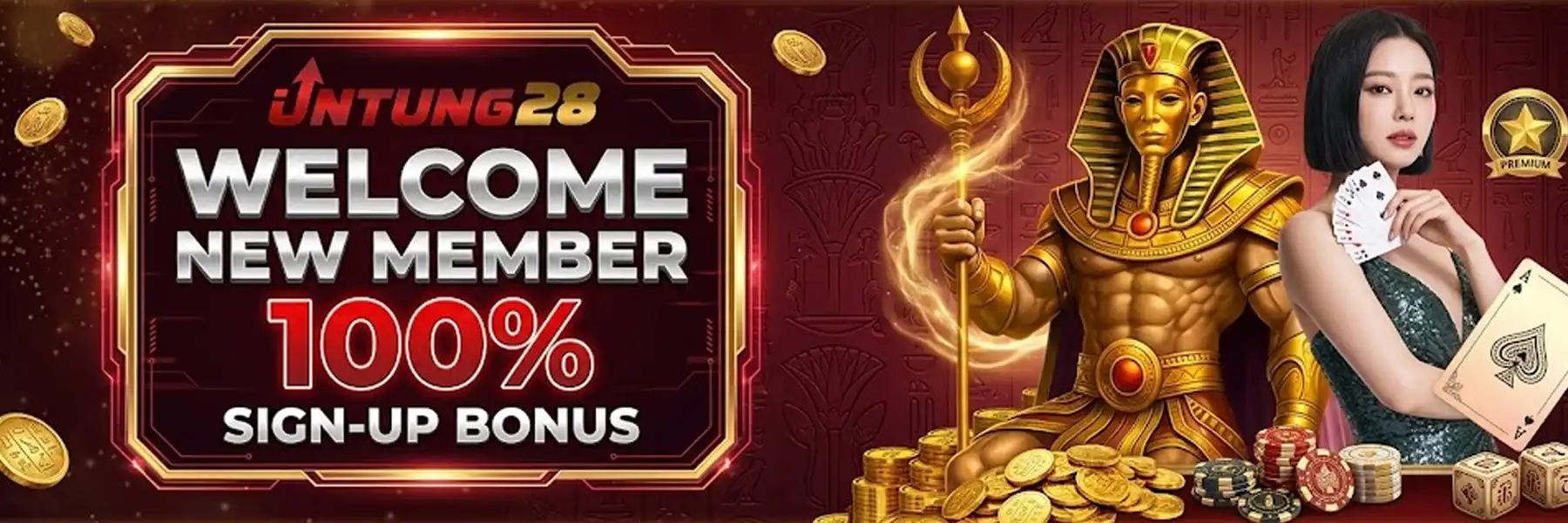 Untung28 New Member Bonus